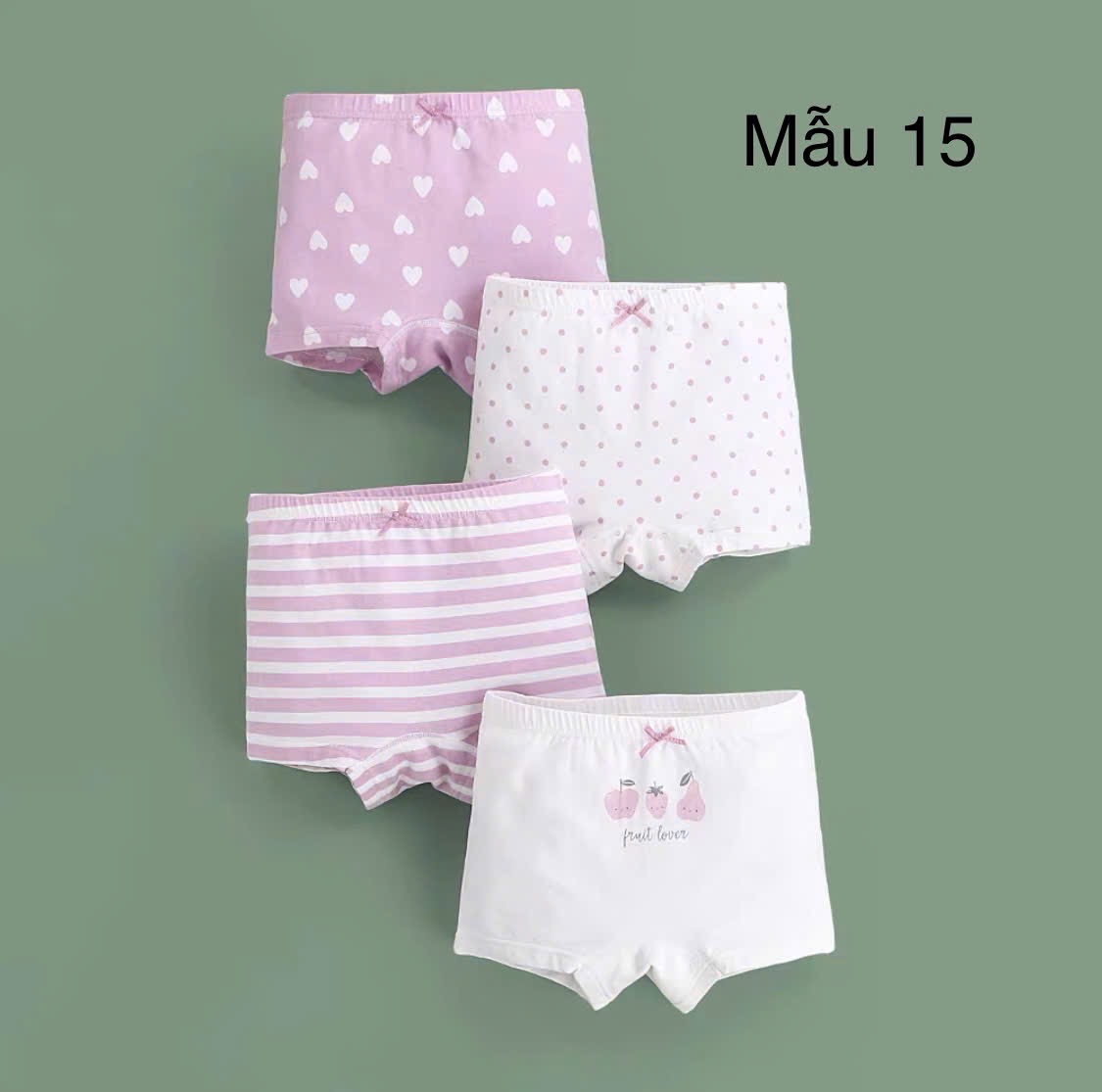 Set 4 chip đùi Bé Gái nhiều mẫu size 100 - 160
