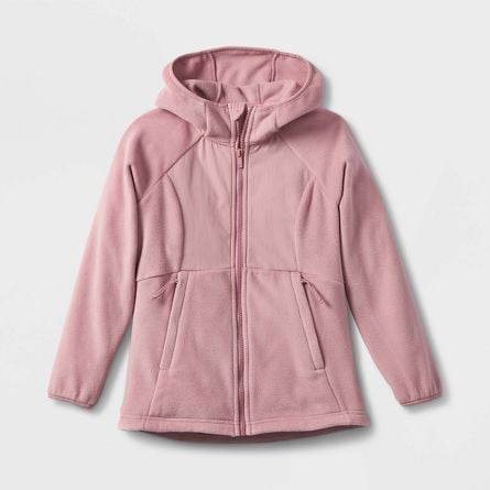 Áo khoác nỉ bông All In Motion 2 màu xanh / hồng size 4 - 16y