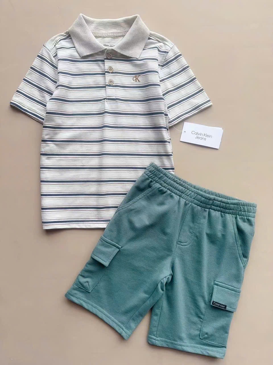 BM1 - Bộ polo cổ đức C K, T M dư xịn nhiều màu bé trai size 1-7y
