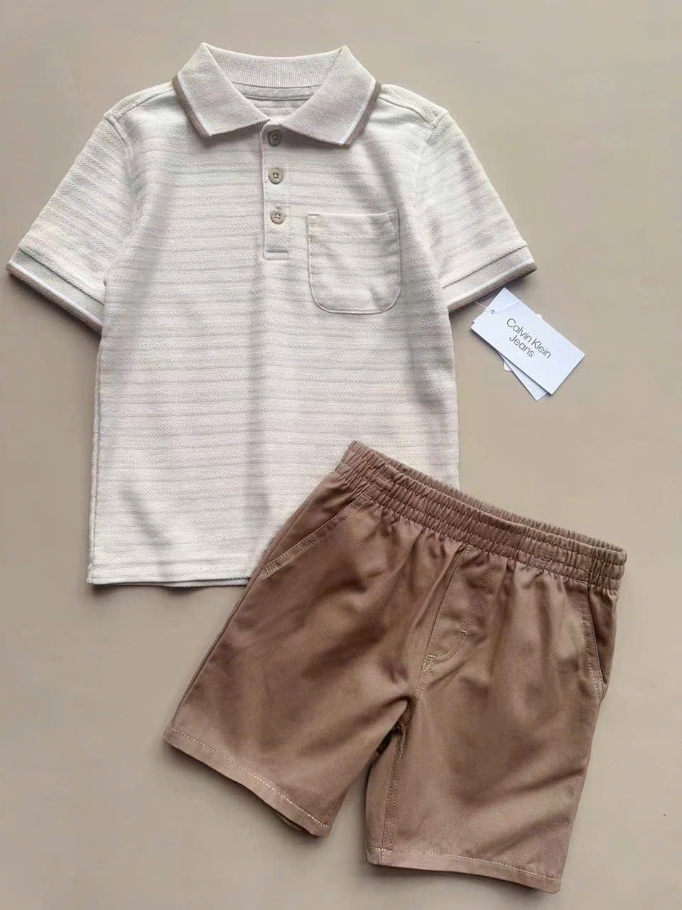 BM1 - Bộ polo cổ đức C K, T M dư xịn nhiều màu bé trai size 1-7y