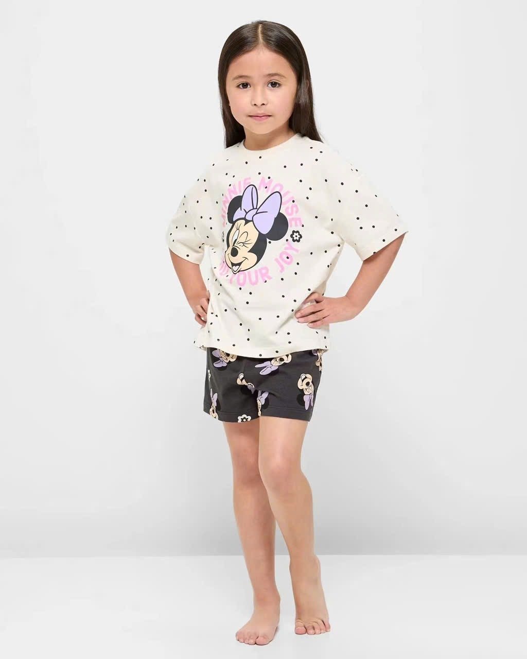 Bộ cotton, thun tăm minnie, bluey, carebear nhiều mẫu bé gái dư xịn size 1-8y