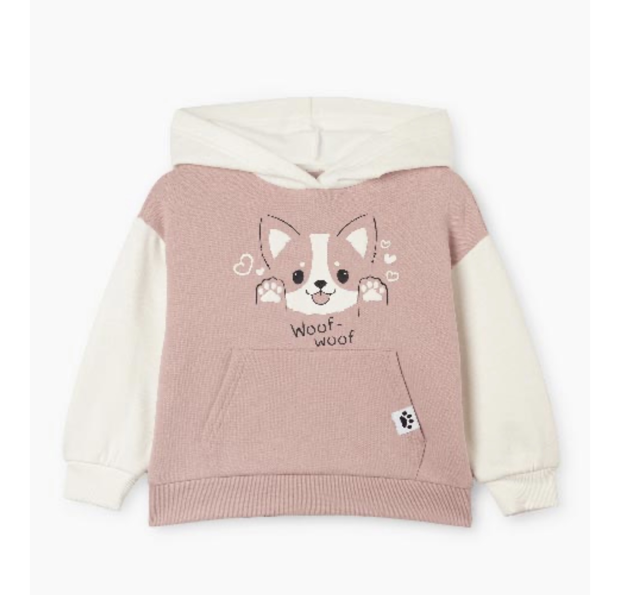 Áo hoodie nỉ bông G.J 2 màu xanh mèo / hồng cún size 12m - 4y