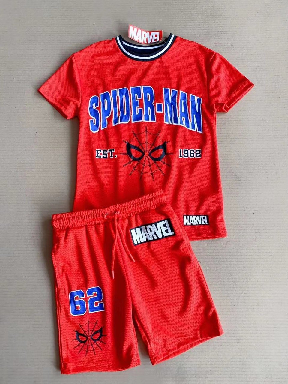 Bộ thể thao Marvel màu đỏ Spiderman BT size 2-8y