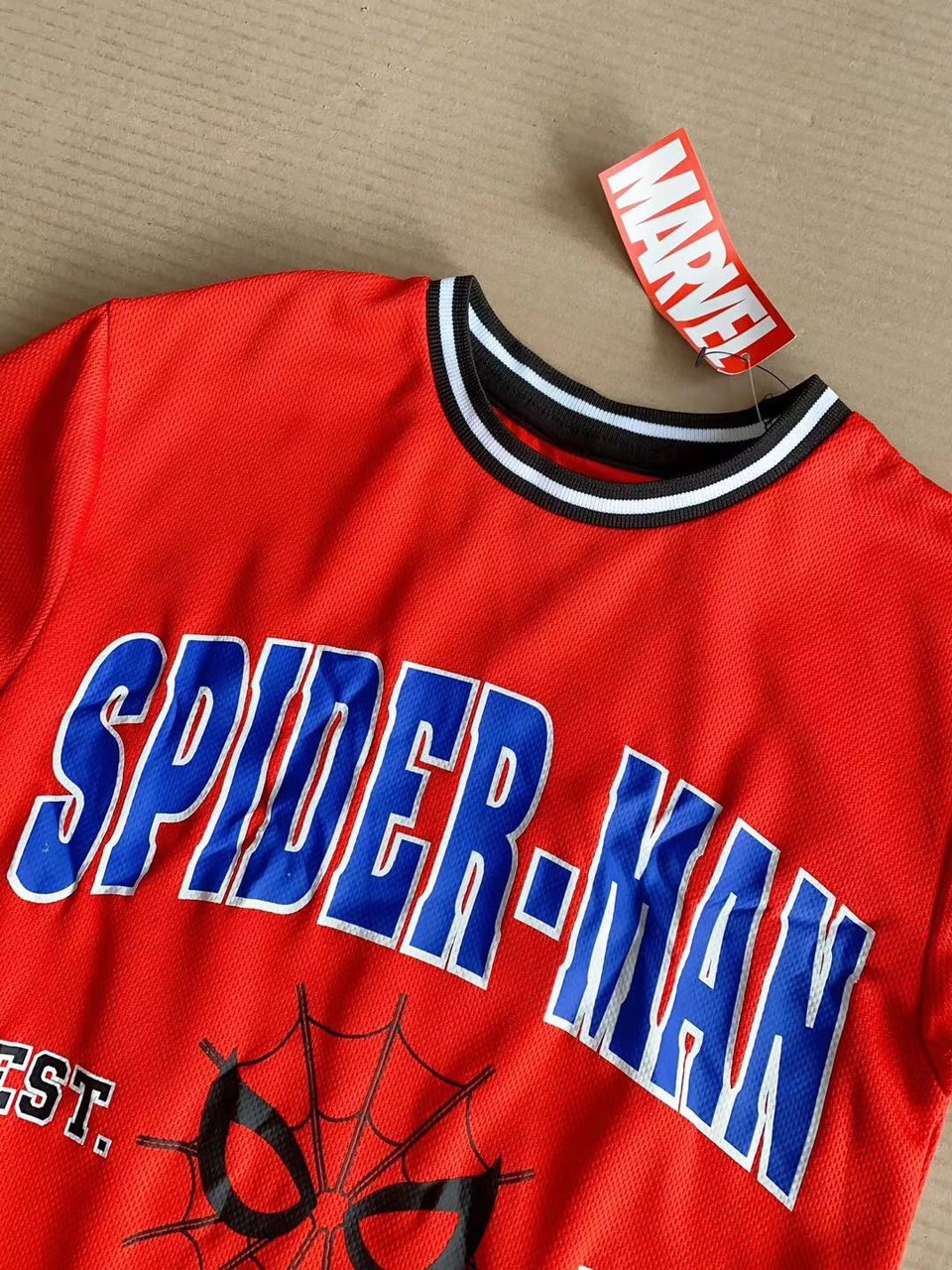 Bộ thể thao Marvel màu đỏ Spiderman BT size 2-8y