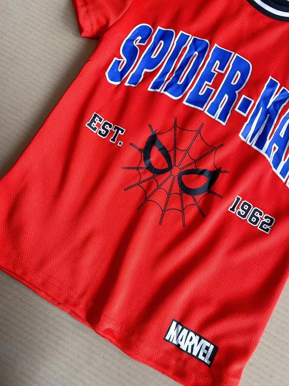 Bộ thể thao Marvel màu đỏ Spiderman BT size 2-8y