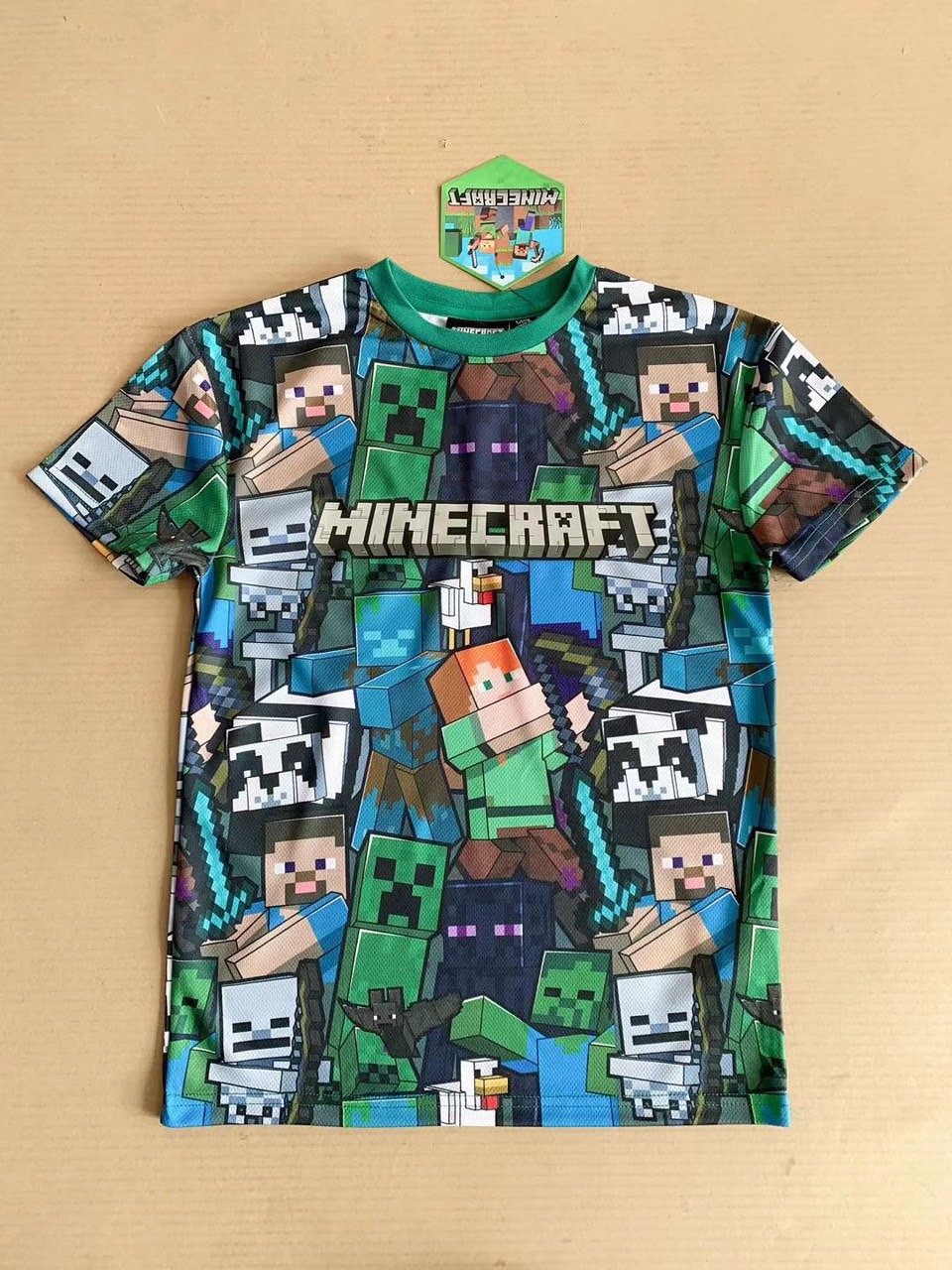 Áo thể thao Minecraft dư xịn nhiều màu cho bé size 6-15y