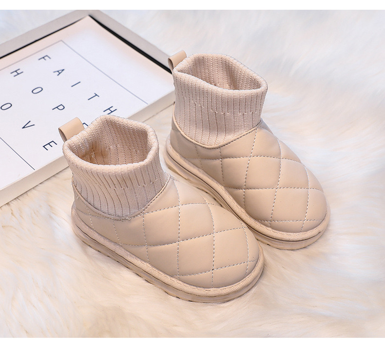 Bốt chần trám cổ len nhiều màu cho bé size 25-36 (form bé)
