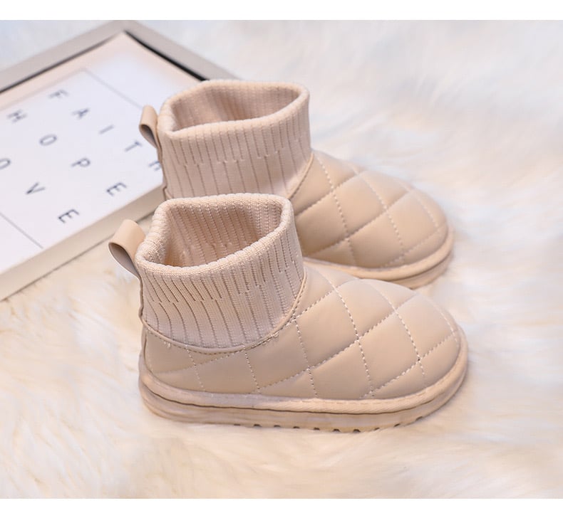 Bốt chần trám cổ len nhiều màu cho bé size 25-36 (form bé)