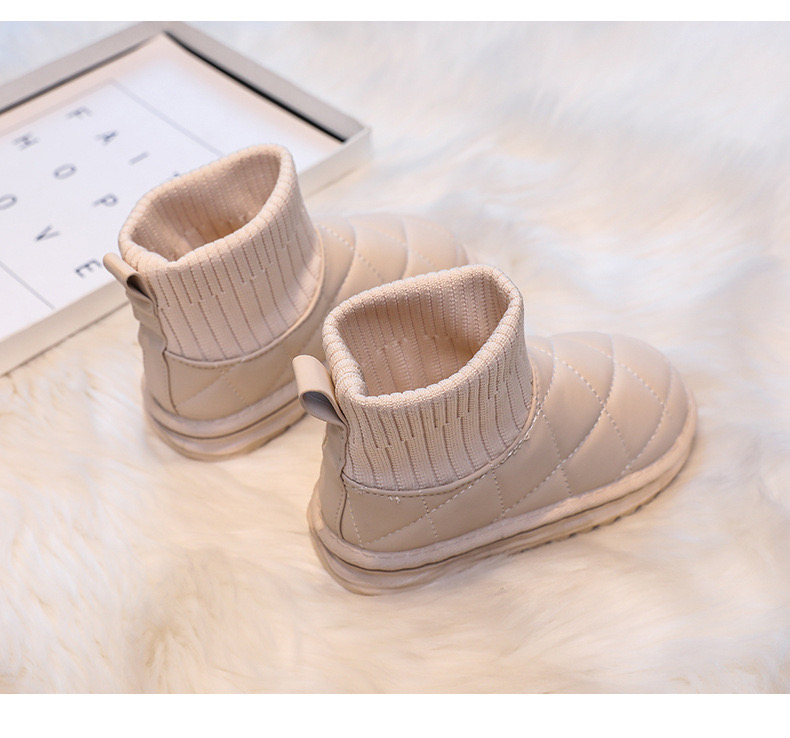 Bốt chần trám cổ len nhiều màu cho bé size 25-36 (form bé)