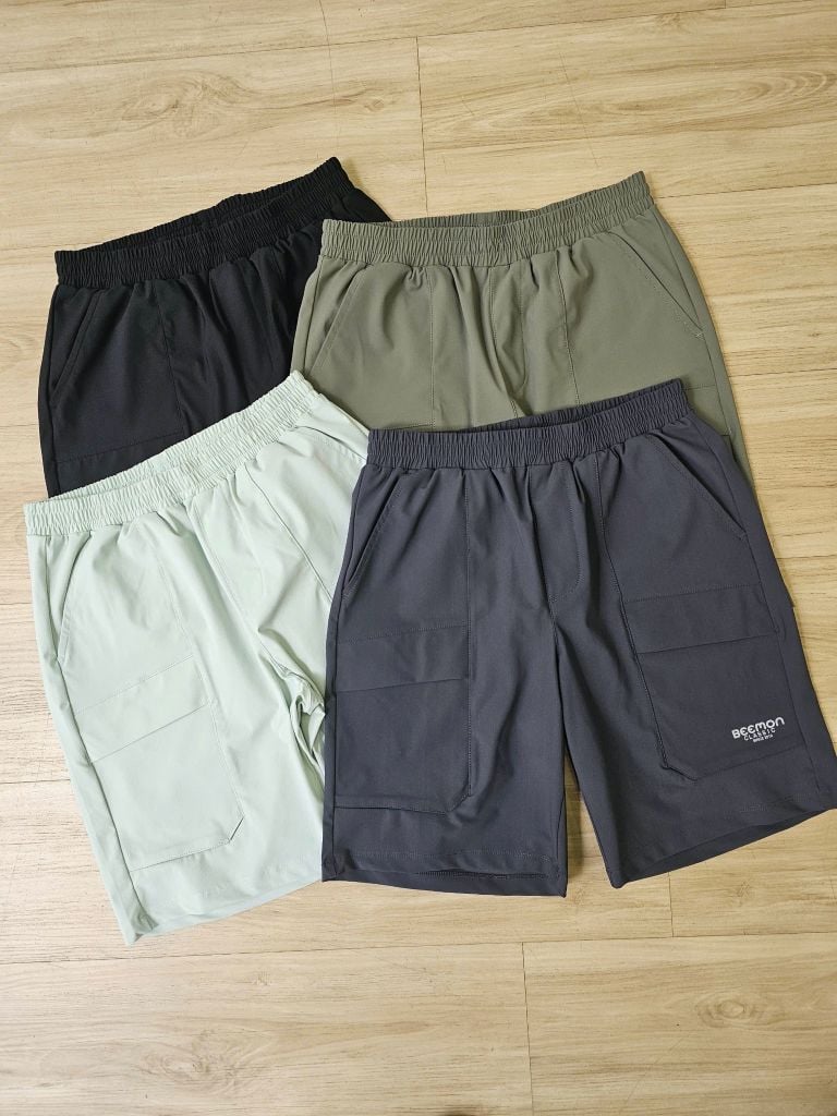 Quần short vải golf Bee Mon túi hộp 4 màu cho bé size 120-160