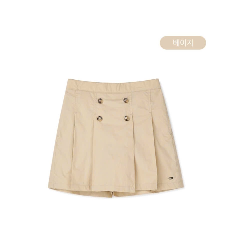 Quần váy Renoma 2 màu đồng phục be/navy cho bé gái size 120-160 (1 số thiếu khuy trang trí)