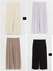 Quần culottes thun tăm HM 4 màu Mẹ