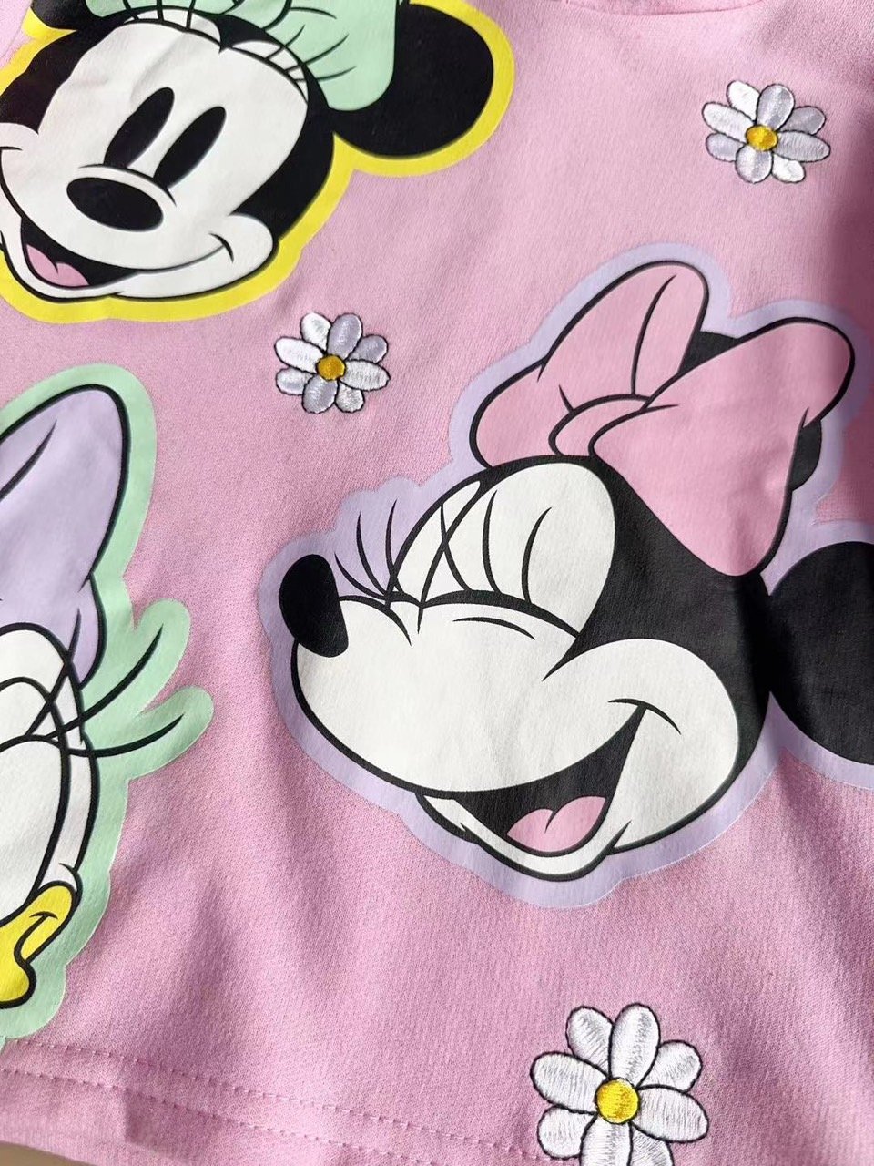 Bộ nỉ Disney dư xịn hoạ tiết CareBear/ Minnie cho bé gái size 4-16y