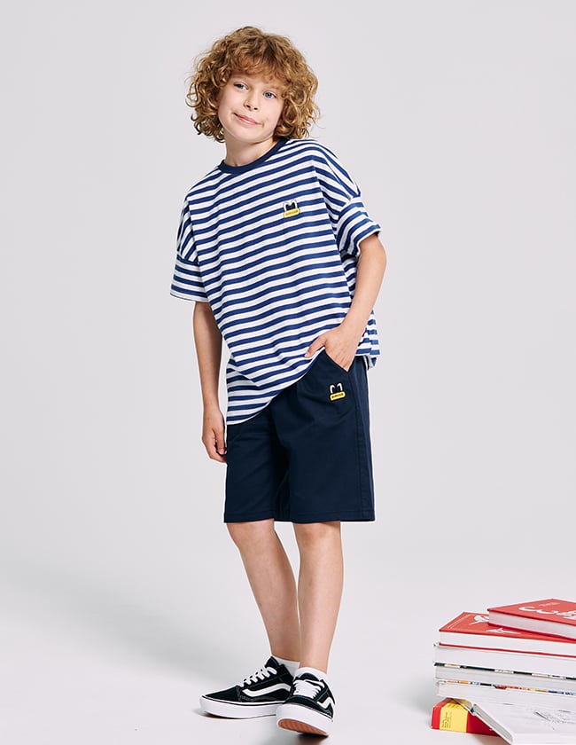 Áo cotton Pan.Coat kẻ sắc màu xuất Hàn dư xịn cho bé size