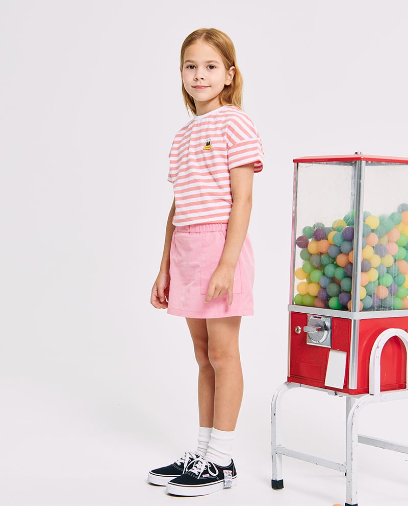 Áo cotton Pan.Coat kẻ sắc màu xuất Hàn dư xịn cho bé size