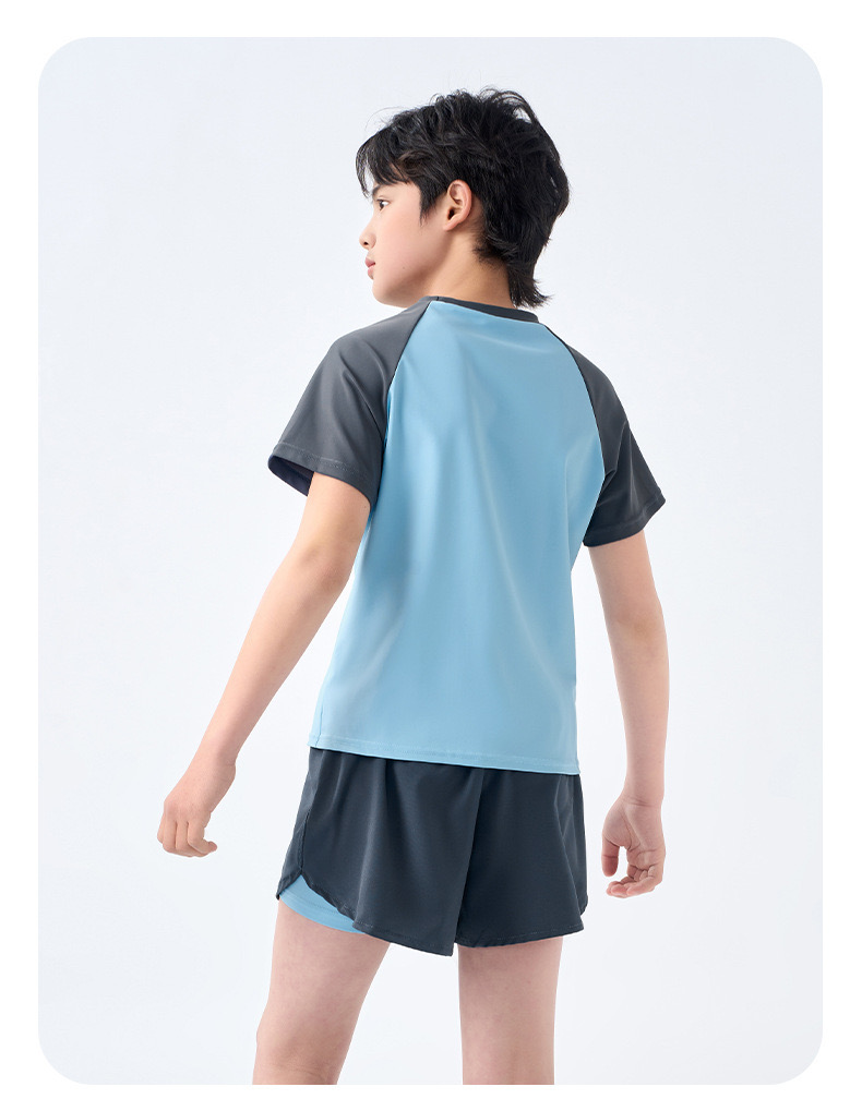 YY607 - Bộ bơi YUKE bé trai màu xanh phối ghi size XL-6XL