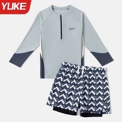 YY2436 - Bộ bơi rời YUKE áo dài tay Meteor + quần size XL - 6XL (120-170)