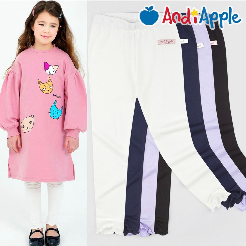 Quần legging AndiApple cotton gấu xoăn nhiều màu