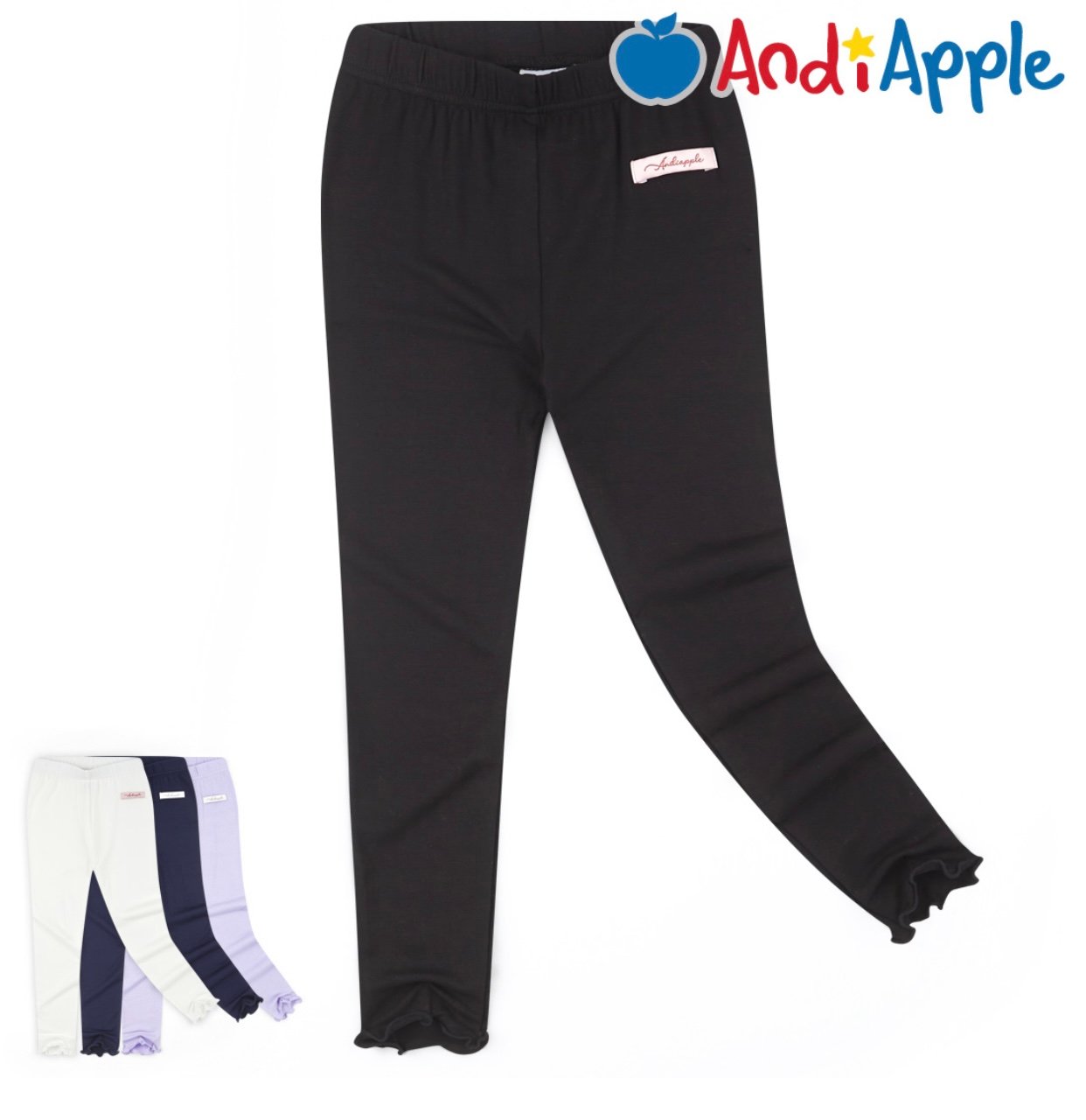 Quần legging AndiApple cotton gấu xoăn nhiều màu