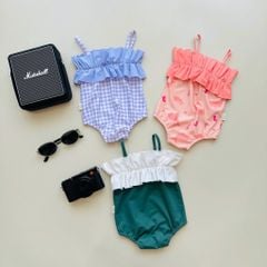 Bộ bơi Harifa 2 dây liền thân nhiều màu cho bé gái size 1-6y