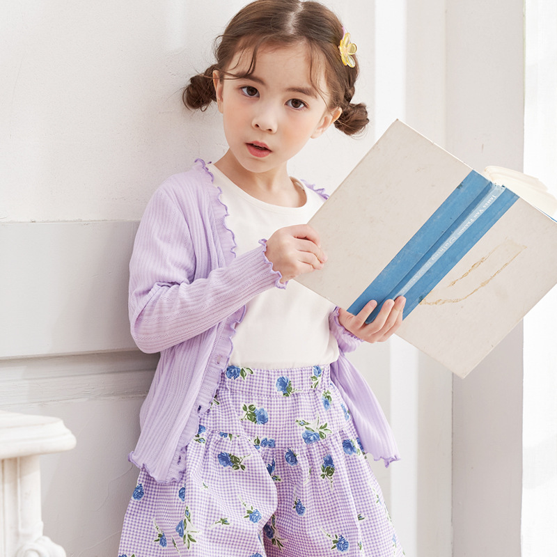 Cardigan mỏng Bebezoo trơn màu BG size 100-140