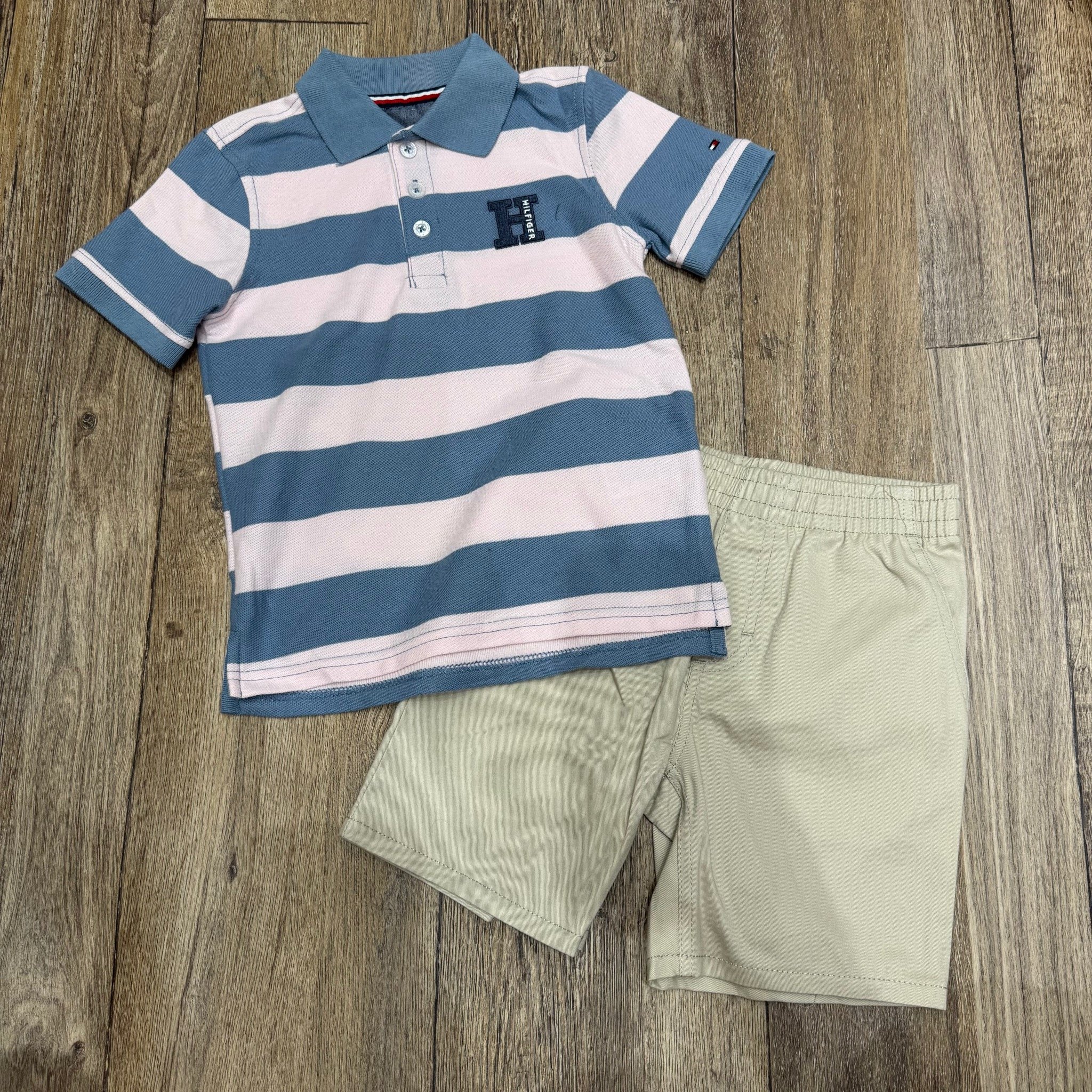 BM1 - Bộ polo cổ đức C K, T M dư xịn nhiều màu bé trai size 1-7y