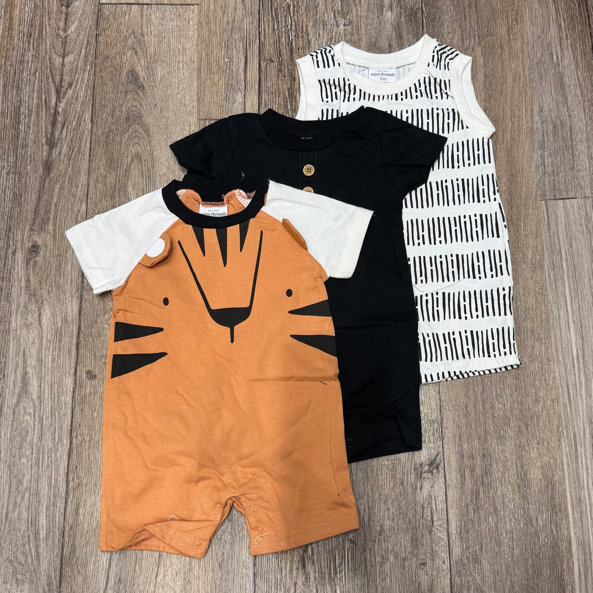 Set 3 body Mimi Threads nhiều mẫu Bé Trai size 3 - 18m