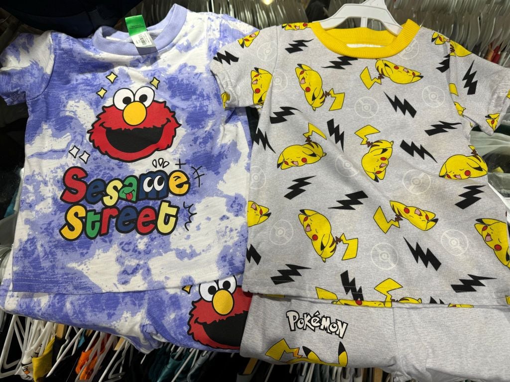 Bộ cotton hoạt hình Sesame Street, Pokemon hoạt hình 2 mẫu BTBG