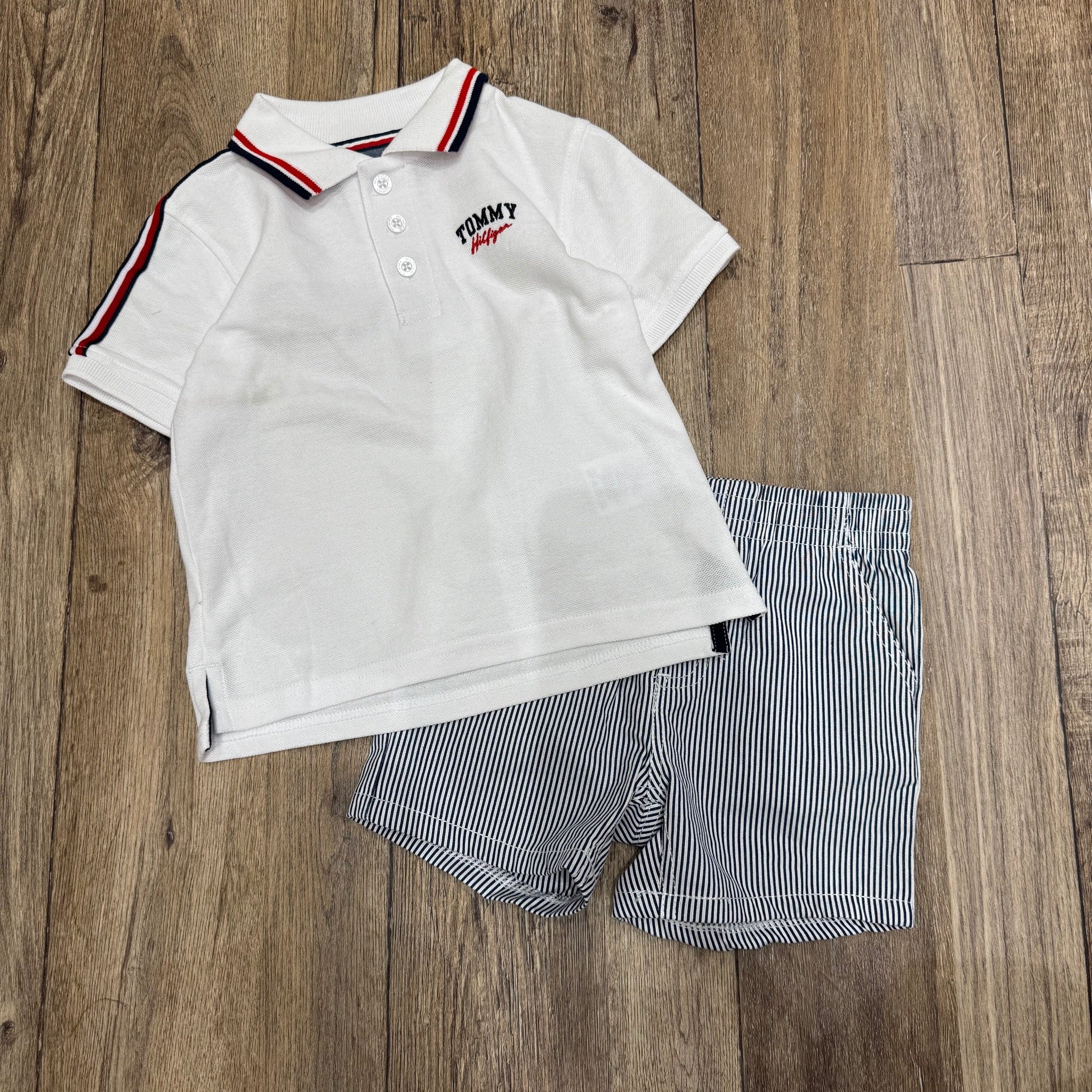 BM1 - Bộ polo cổ đức C K, T M dư xịn nhiều màu bé trai size 1-7y