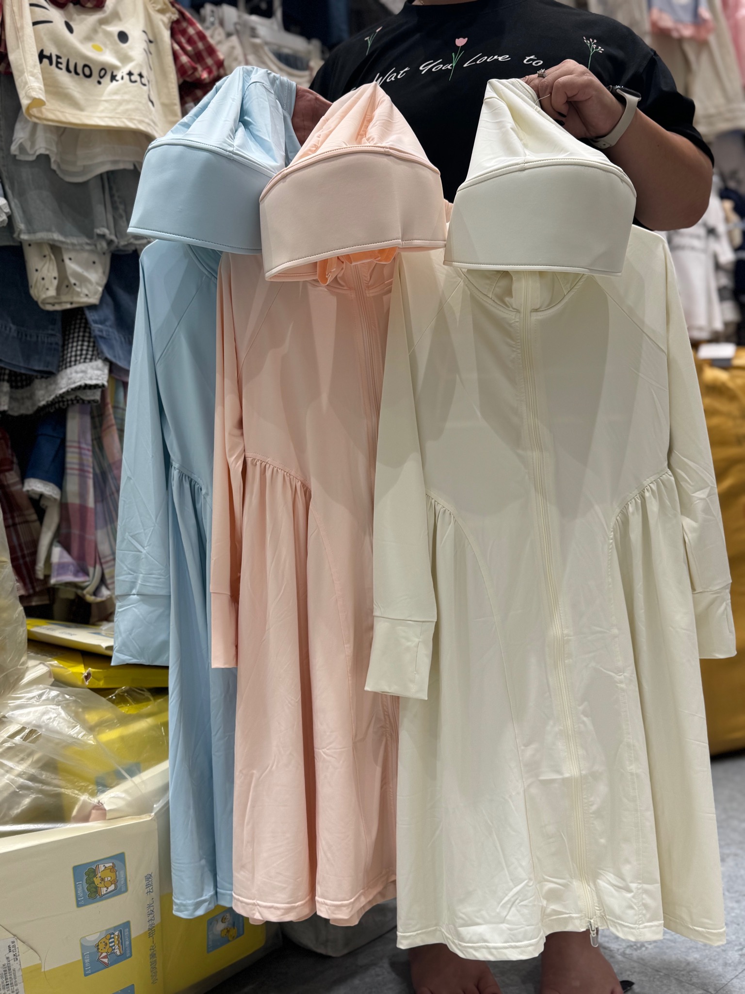Áo chống nắng toàn thân +50UPF vải làm mát cho bé size 120-170