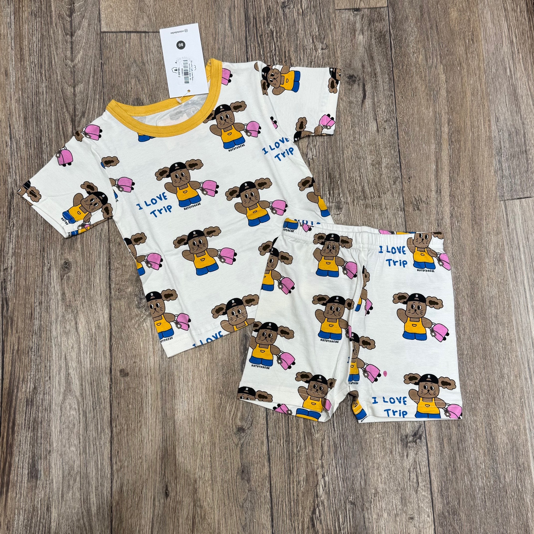 Bộ cotton giấy GreenBebe nhiều mẫu cho Bé size 75 - 90