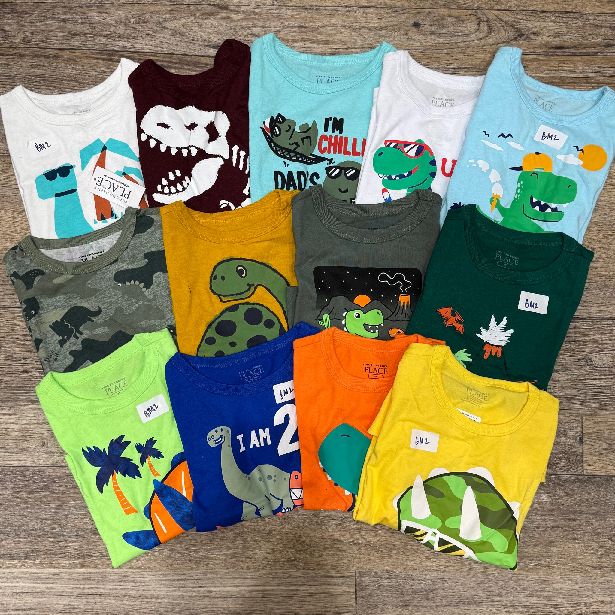 BM2 - Áo cotton cộc tay Place dòng Nhí nhiều mẫu Bé Trai size 12m - 6y