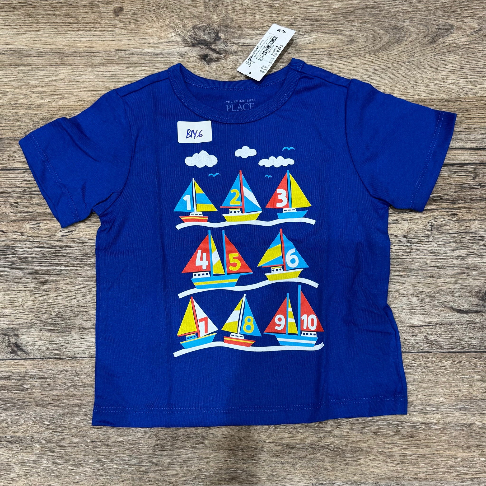 BM6 - Áo cotton cộc tay Place dòng Nhí nhiều mẫu Bé Trai size 12m - 6y
