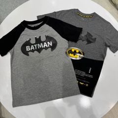 Áo cotton Batman dư xịn 2 màu cho bé trai size 5-18y