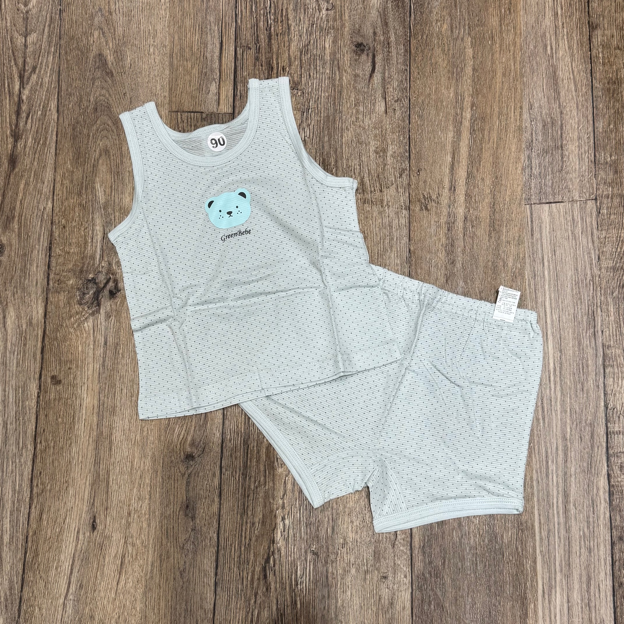 Bộ cotton giấy GreenBebe nhiều mẫu cho Bé size 75 - 90