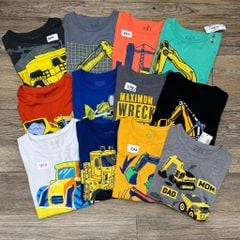 BM4 - Áo cotton cộc tay Place dòng Nhí nhiều mẫu Bé Trai size 12m - 6y