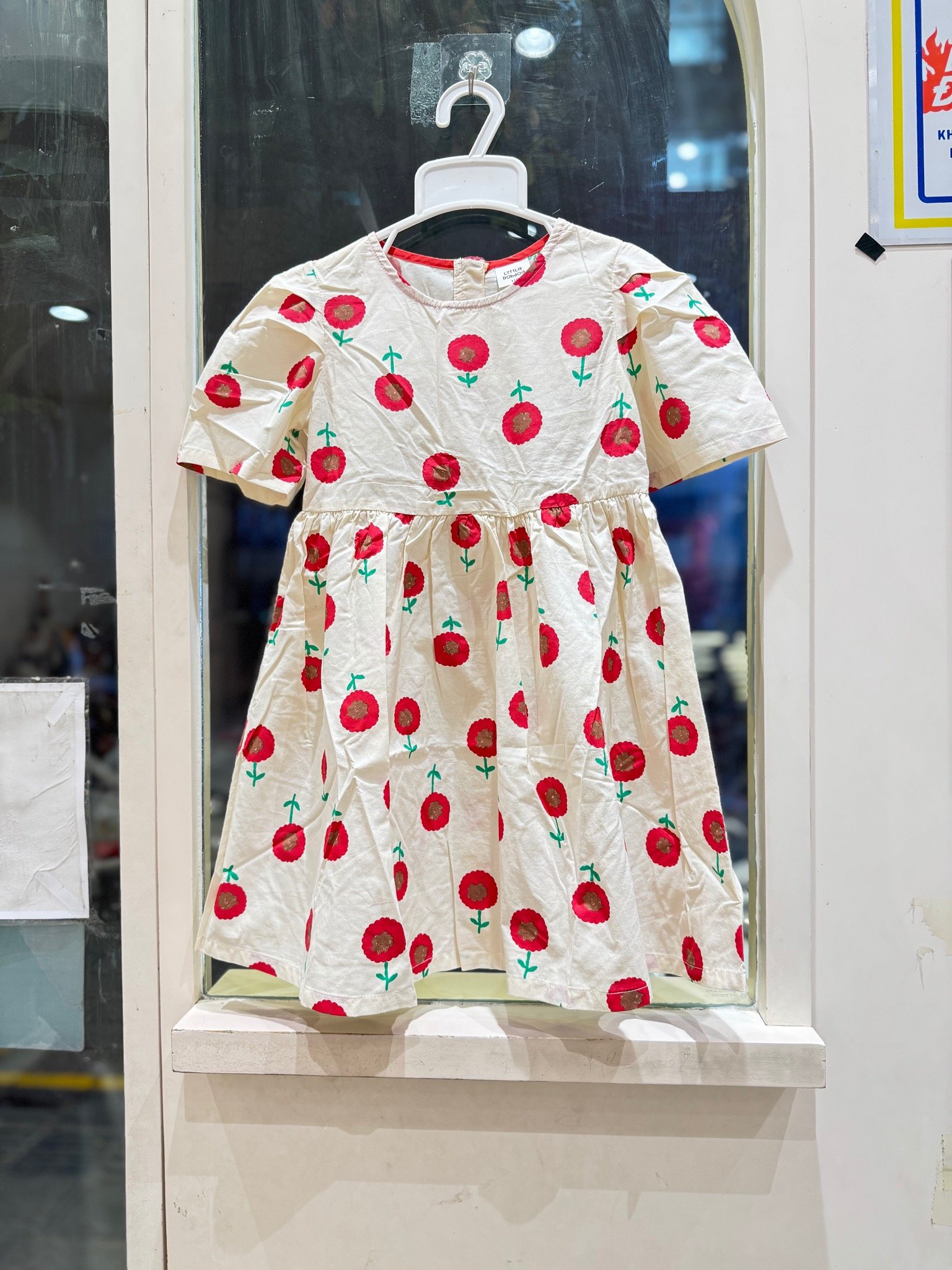 Váy vải thô Babidiboo, Little Bobdog xuất hàn nhiều màu cho bé size 100-150