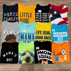 BM1 - Áo cotton cộc tay Place dòng Nhí nhiều mẫu Bé Trai size 12m - 5y