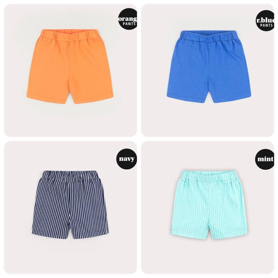 Quần đùi cotton Hej Mini xuất Hàn bé trai
