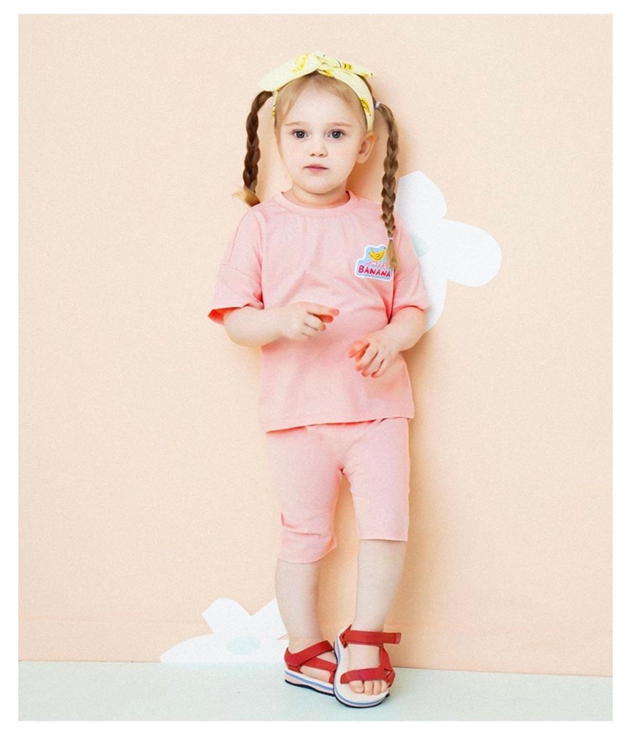 Quần lửng cotton Hej Mini xuất Hàn cam/xanh/hồng