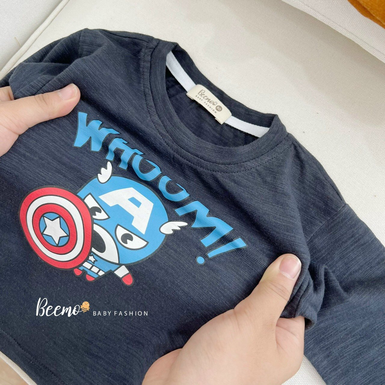 Áo cotton Beemo captain nhiều màu BT