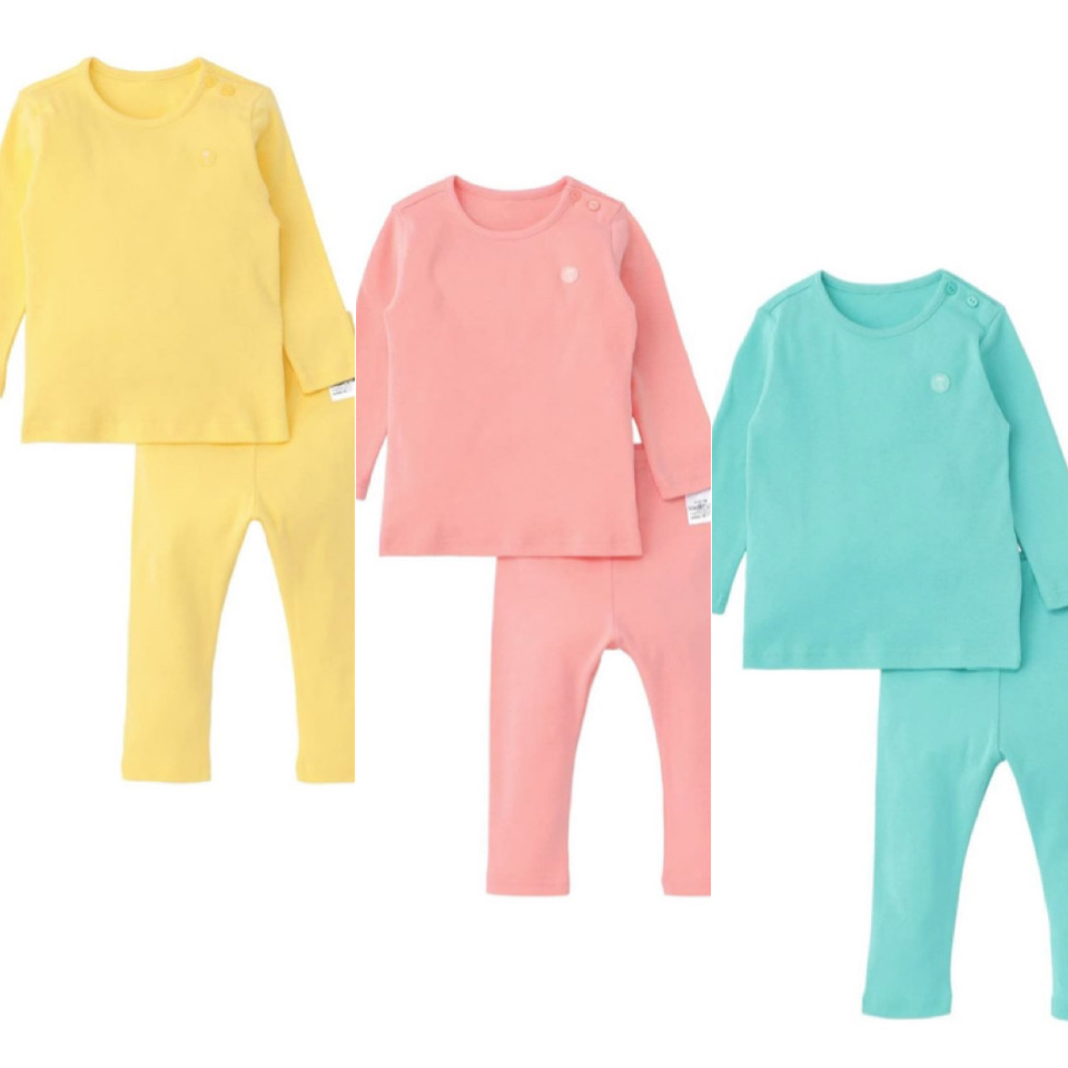 Bộ cotton Moimoln xuất Hàn trơn 3 màu BTBG