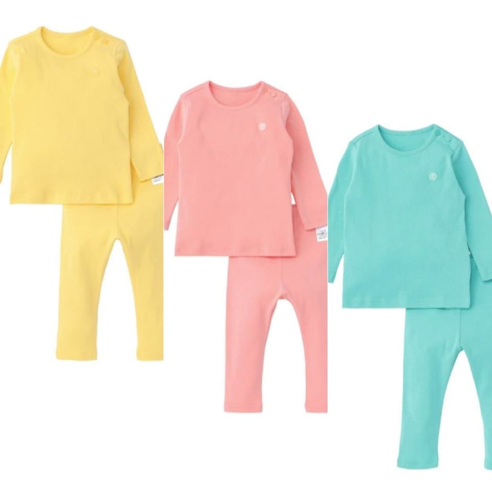 Bộ cotton Moimoln xuất Hàn trơn 3 màu BTBG