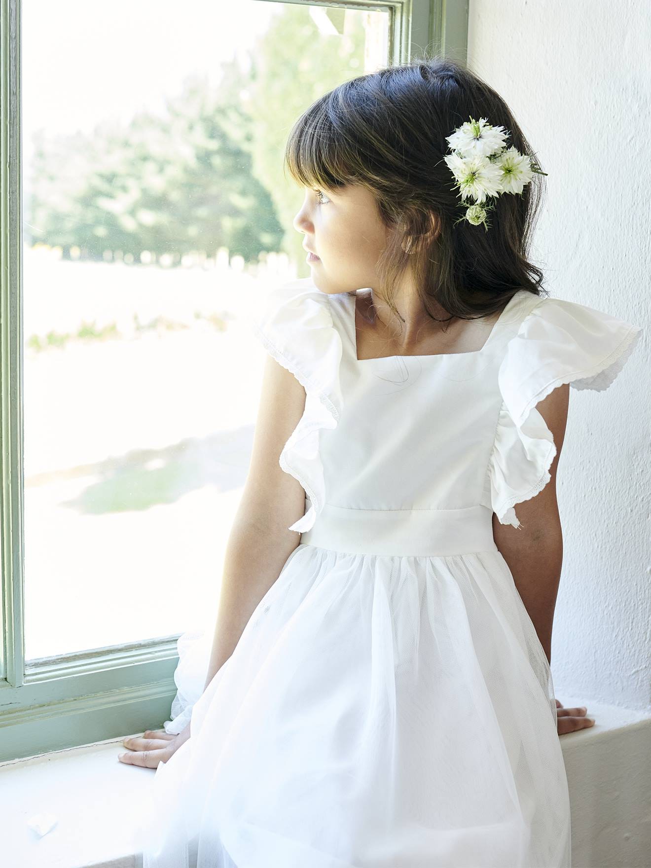 Váy trắng dự tiệc tiểu thư tay phồng cổ vuông, Váy công chúa trắng tay bồng  có đệm ngực - Xưởng May Hạnh Hồng - Đầm maxi | ePrice.vn