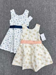 Váy thô hoa nhí Vertbaudet 2 màu hoa nhí BG size 2-14y