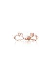  Bông tai vàng trắng bạc thật hình con thỏ dễ thương Gix Jewelry 