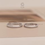  Nhẫn Cưới Vàng 610 Trơn Khắc Tên Theo Yêu Cầu Gix - GCR25050017 