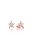  Khuyên tai vàng tây 18k bạc ý 925 đẹp hình ngôi sao đính kim cương đeo vành tai Gix 