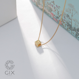  Vòng cổ nam nữ khắc tên mình vàng 18k bạc s925 hình rubik đẹp nhất GixJewel 