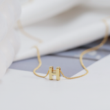  Vòng cổ theo tên chữ vàng tây 18k cho đôi nam nữ bạc mạ vàng thật Gix 